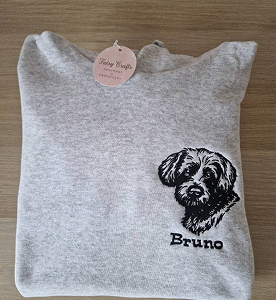 Embroidered Pet Portraits Hoodie